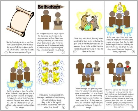 christmas story luke   printable booklet ministry  children
