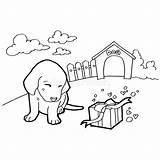 Coloring Book Dog Funny Illustration Cartoon Puppy Cute Kids Stock Goes sketch template