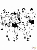 Runners sketch template