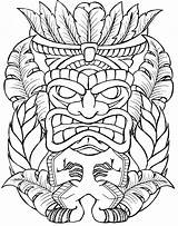 Tiki Tattoo Coloring Pages Man Outline Deviantart Metacharis Tattoos Mask Hawaiian Designs Template Printable Hut Flash Masks Crucifixion Jesus Head sketch template