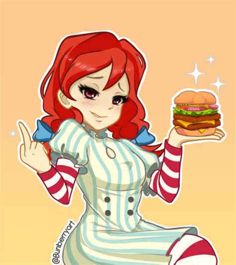 smug wendy anime version wendy thomas fast food slut