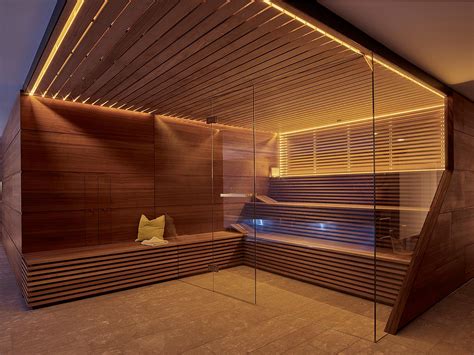 luxurioese nussbaum sauna design nach mass corso sauna