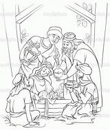 Nativity Joseph Momjunction sketch template