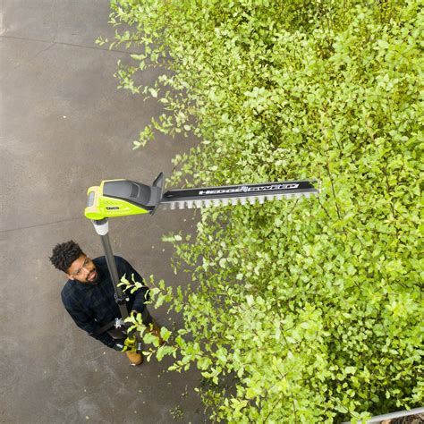 ryobi   cordless cm telescopic pole hedge trimmer tool