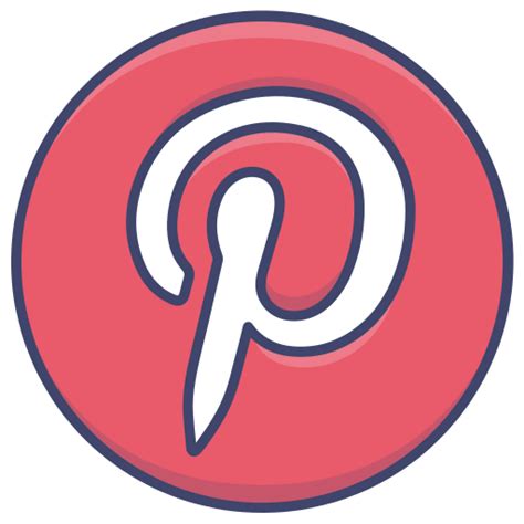 logo social pinterest icon    iconfinder