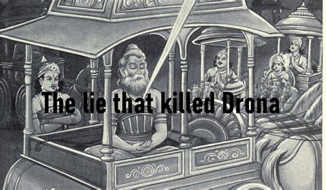 lie  killed drona mahabharata paintings dwaraka