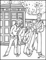 Coloring Doctor Who Pages Printable Rose Tardis Color Kids Sheets Tyler Print Book Colouring Dr Jack Deviantart Adult Characters Fc05 sketch template