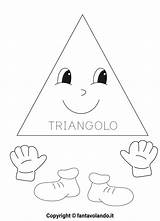 Geometriche Fantavolando Simpatiche Triangolo Scaricate Modello sketch template