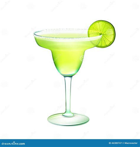 Margarita Cocktail Realistic Stock Vector Illustration Of Juice