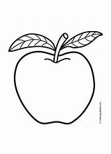 Fruit Printable Apple Coloring Pages Templates sketch template
