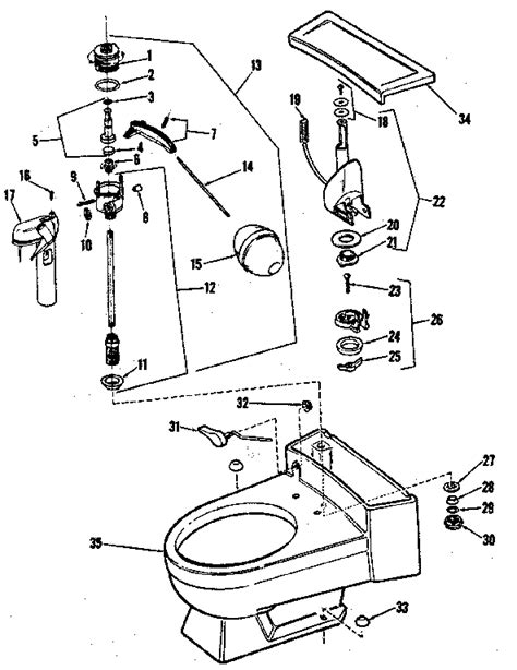 toilet diagram parts wiring