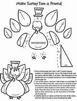 Turkey Coloring Craft Pages Crayola Thanksgiving Kids Make Crafts Sheets Hat Pattern Cut Color Outs Drawing Templates Fall Clip Activities sketch template