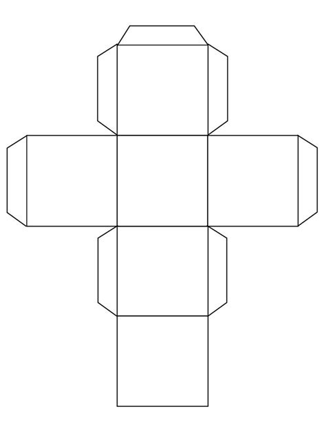cube template    figuras  pinterest cubes squares