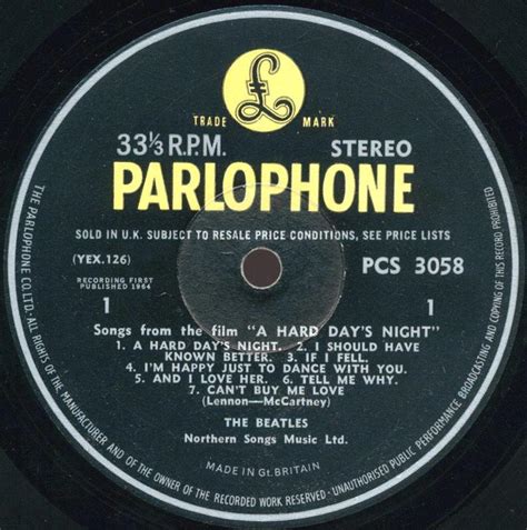 beatles collection parlophone labels