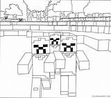 Minecraft Coloring Pages Coloring4free Zombie Related Posts sketch template
