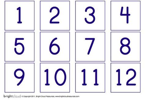 printable numbers   printable number chart printable numbers