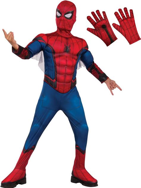 spiderman kids deluxe costume kit red blue walmartcom walmartcom