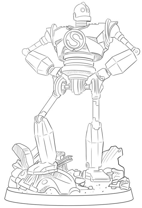 iron giant coloring page  coloring page  printable coloring
