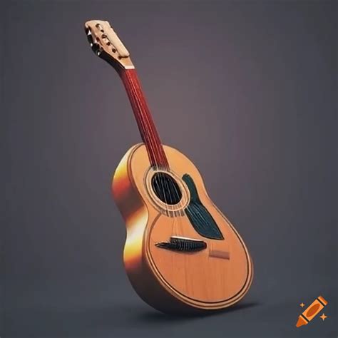 wooden  guitar  craiyon