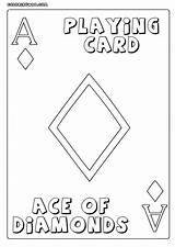 Coloring Playing Pages Cards sketch template