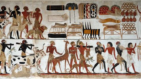 Ancient Egyptian Temple Wall Paintings