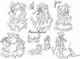 Embroidery Dance Square Vintage Towel Patterns Newspaper Barn Tea Towels Kitsch Retro Arts Crafts sketch template