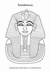 Egypt Ancient Coloring Pages Egyptian Colouring Crafts Tutankhamun History Mummies Mask King Activities Other Canopic Jars Teaching Map Tut Visit sketch template