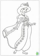 Jasmine Disney Aladdin Princess Coloring Pages sketch template