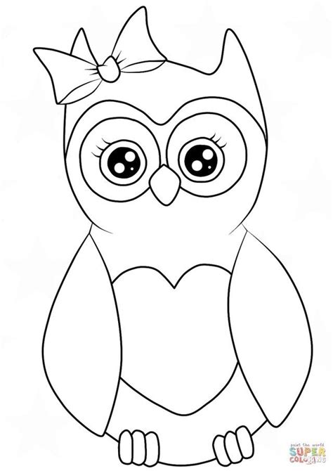 coloring pages kids  cute owl coloring pages  print