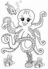 Octopus sketch template