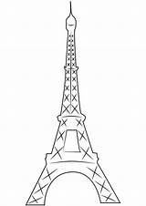 Facile Eiffelturm Ausmalbild Parigi Pintar Supercoloring Croquis Ausmalen sketch template