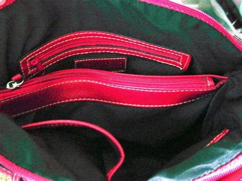 women s st john s bay supple red vinyl handbag purse 900211
