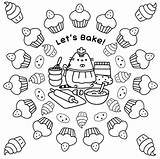Pusheen Coloring Pages Cat Printable Cute Bake Kids Lets Print Book Girls Kitty Baking Sheet Unicorn Colouring Color Bestcoloringpagesforkids Kawaii sketch template