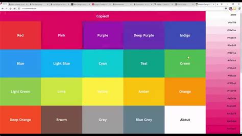 web color schemes