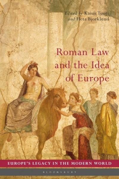 roman law and the idea of europe portail universitaire du droit