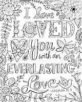 Coloring Pages Bible Verse Adults Getcolorings sketch template