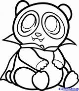 Coloring Pages Cute Panda Pandas Library sketch template