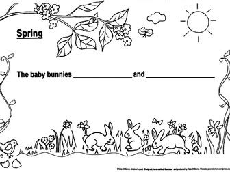 spring animals writing sheet stack ks teaching resources