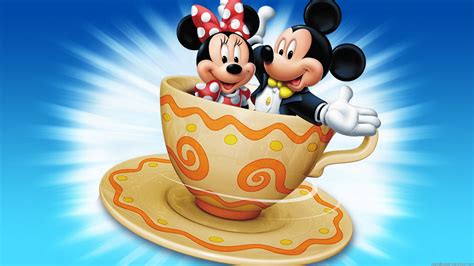 Mickey And Minnie Mouse Cartoon Pictures Cup Coffee Hd