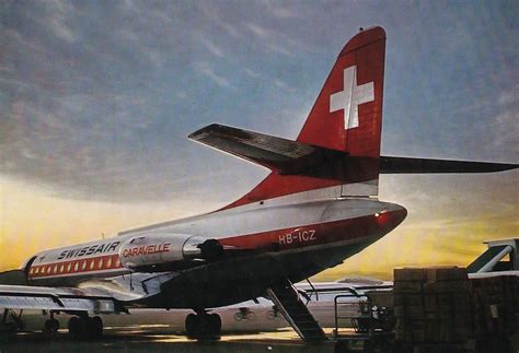 swissair caravelle christoph hunziker collection vintage airlines vintage aviation aviation