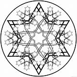 Mandalas Star Coloring Pages Snowflake Drawing Kb Clipartmag sketch template