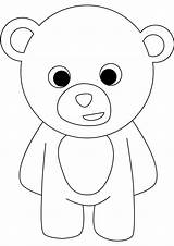 Teddy Ours Coloriages Everfreecoloring Kleurplaat Colorier Teddybear sketch template