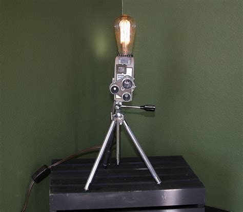 Lamp Vintage Movie Camera Keystone K28 8mm Camera Perfect Art Decor