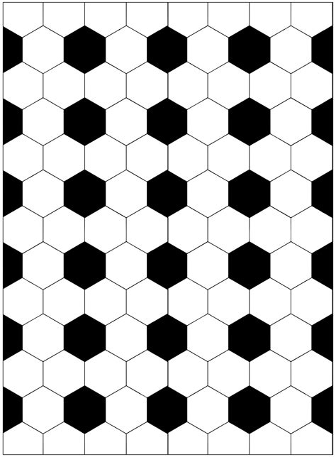 soccer ball pattern template