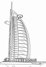 Burj Khalifa sketch template