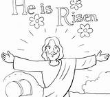 Coloring Resurrection Pages Jesus Easter Risen He Sunday Printable Preschoolers Tomb Empty Print Kids Colouring Color Getdrawings Sheets Getcolorings Easy sketch template