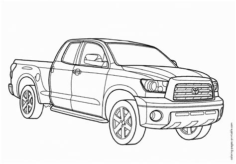 pickup truck coloring page toyota coloring pages printablecom