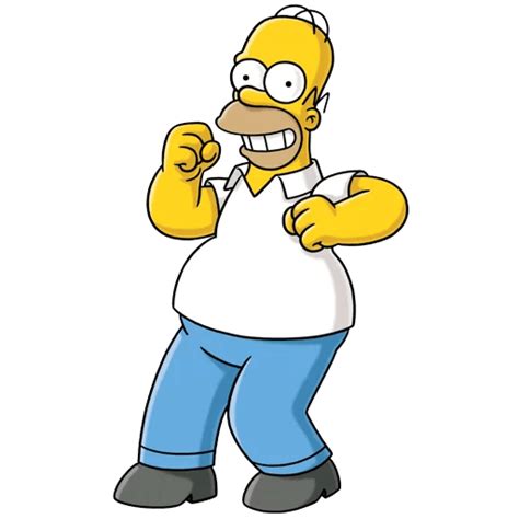 Homer Simpson Happy Dancing Sticker Mania