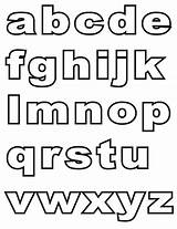 Lowercase Alphabets sketch template