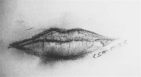 drawing lips black white staedtler pencil